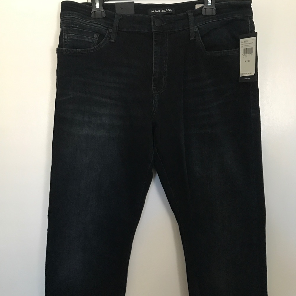 Men's Mavi Dark Matt Relaxed Straight 34 x 36 NWT